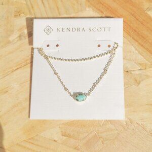 NEW | Kendra Scott Emilie Gold Light Blue Necklace